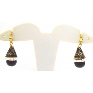 Meenakari Minakari Enamel Jhumka Jhumki Handmade Earring Jewelry Chandelier A111